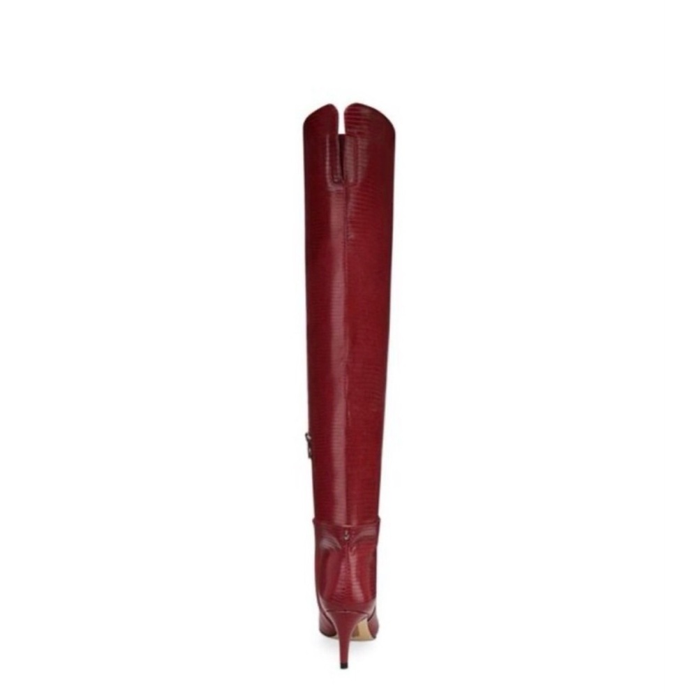 🔥Sam Eldeman Elegant Red Over-the-Knee Boots #NWOT - Picture 2 of 8